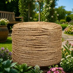 High-Quality 6mm Natural Jute Rope 500m Brown Coil