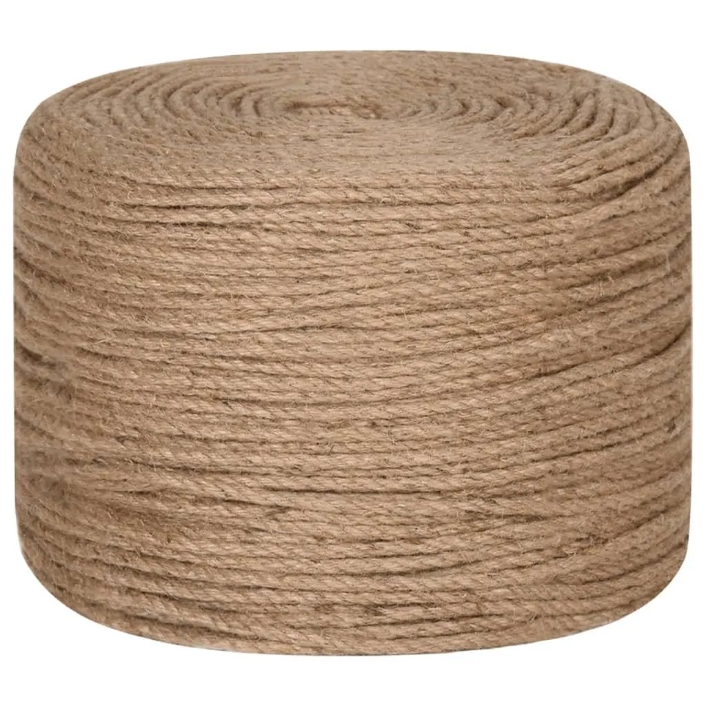 8mm Natural Jute Rope 500m Brown for Decking & Support
