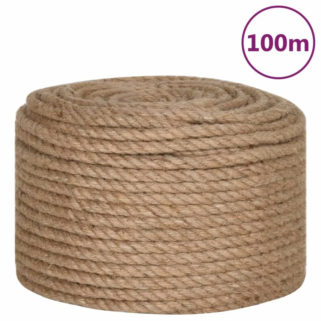 Jute Rope Natural 14mm 100m Brown
