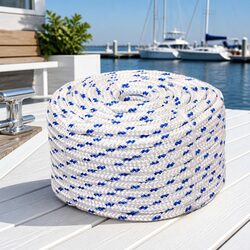 Premium 10mm 50m White Polypropylene Marine Rope for Boating