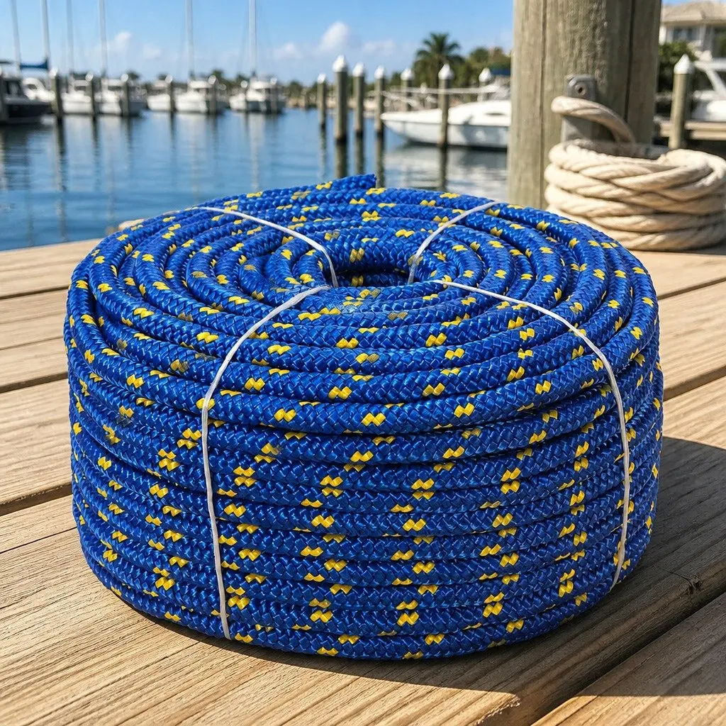 Marine Rope Polypropylene 8mm 100m Blue
