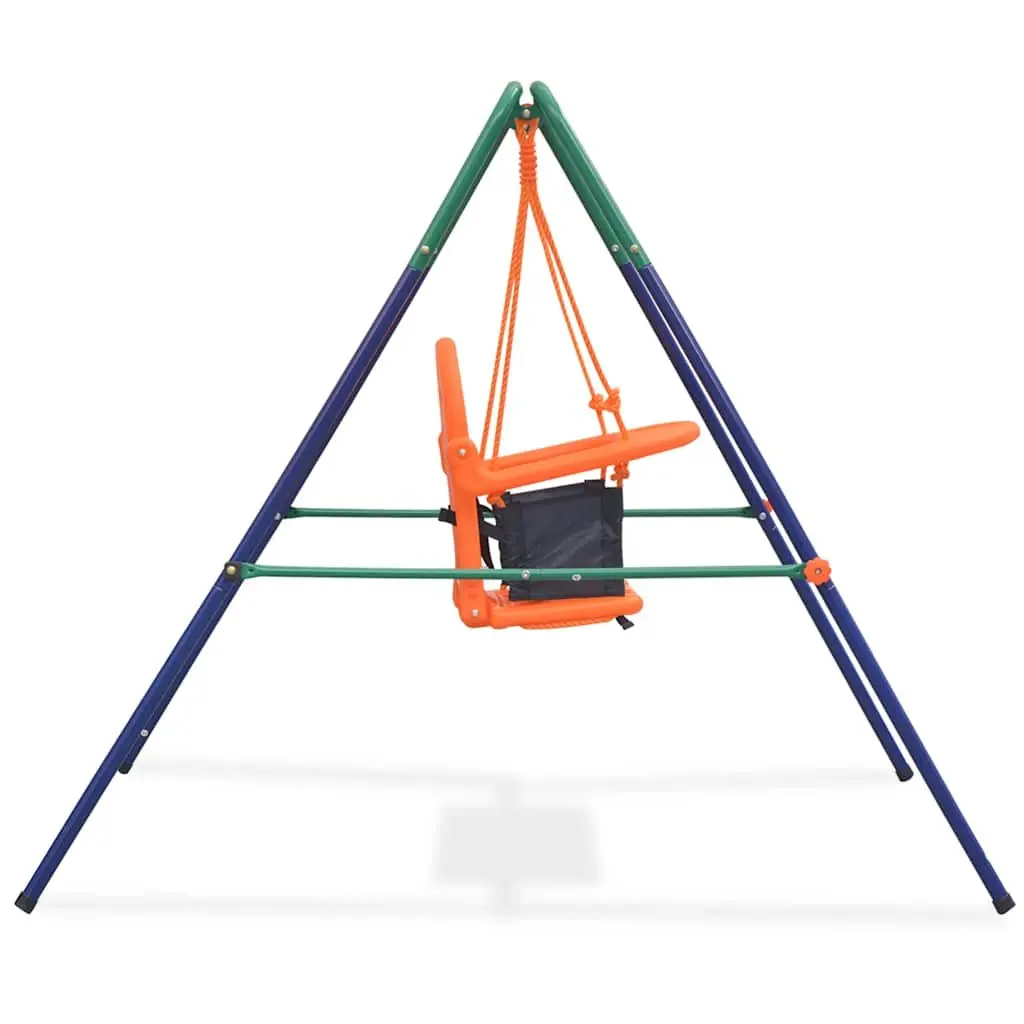 High Back Toddler Swing Set with Safety Harness