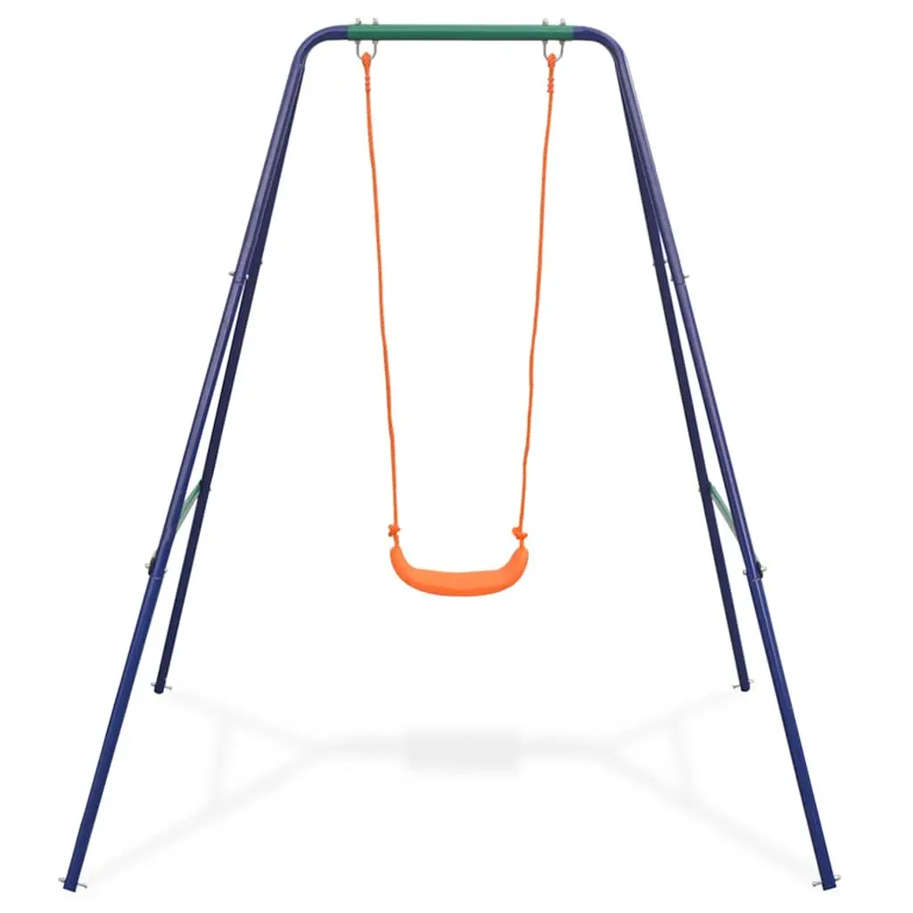 A-Frame Orange Swing Set for Kids' Outdoor Fun
