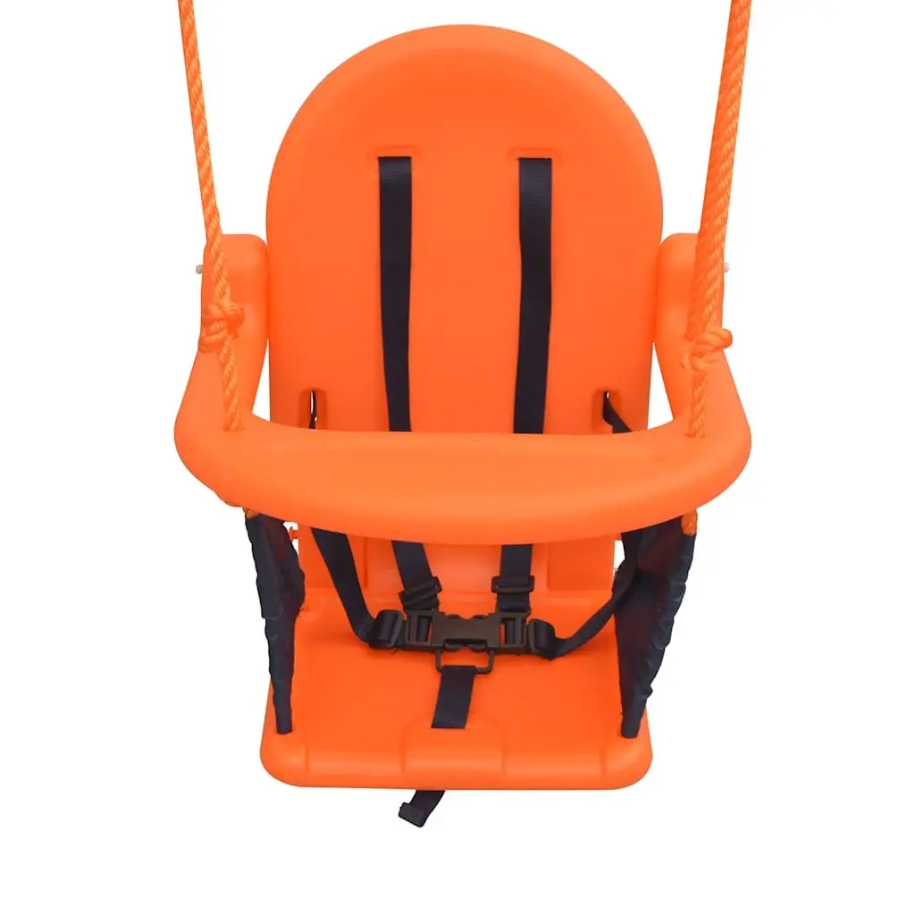 A-Frame Orange Swing Set for Kids' Outdoor Fun