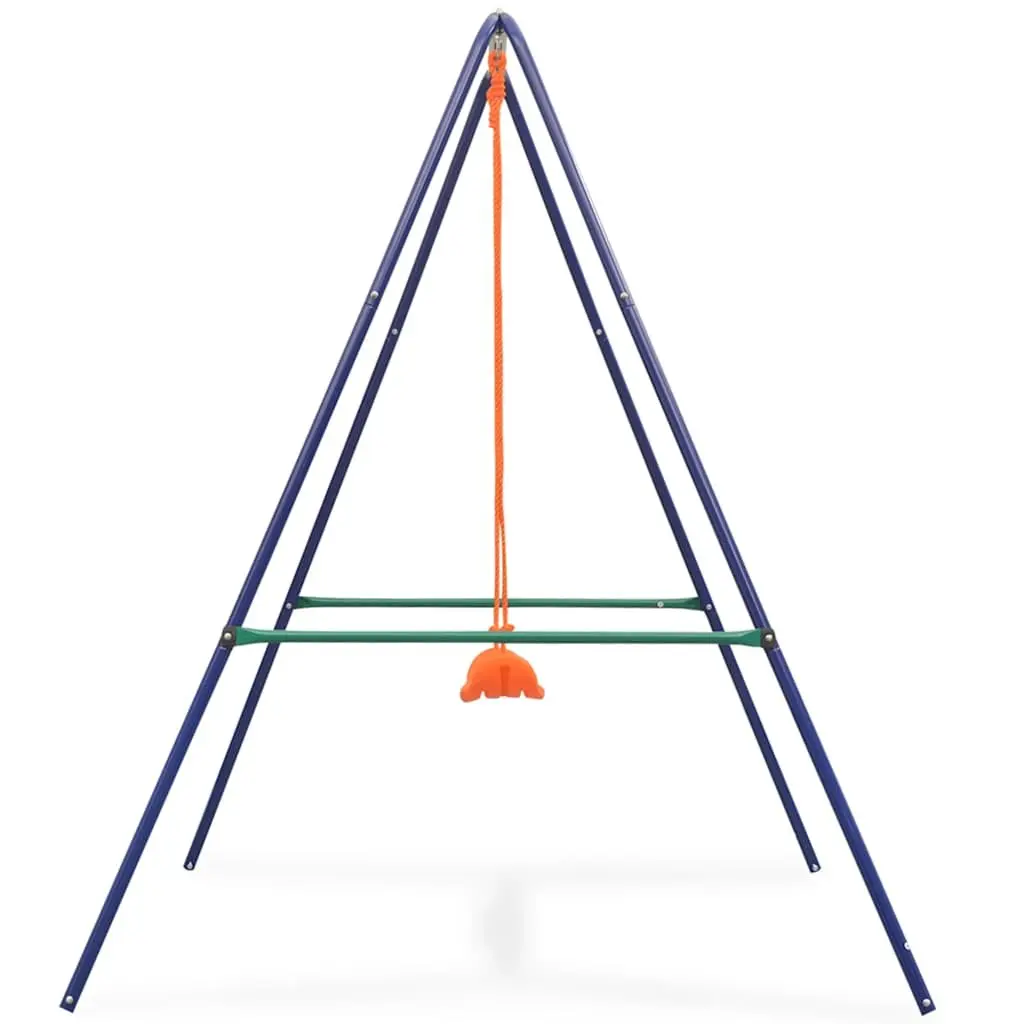 A-Frame Orange Swing Set for Kids' Outdoor Fun