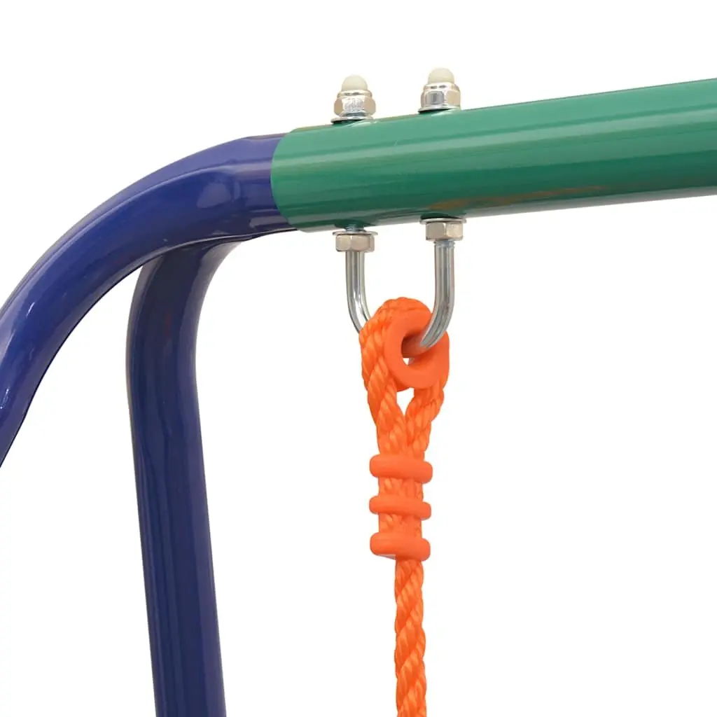 A-Frame Orange Swing Set for Kids' Outdoor Fun