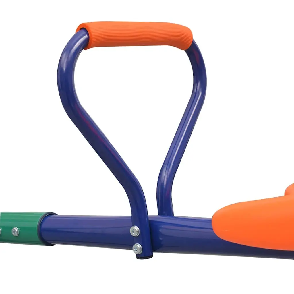 Seesaw Steel Plastic 360-Degree Rotating Orange Outdoor Playground Equipment