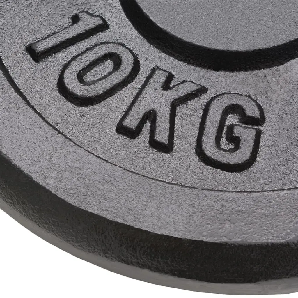 Cast Iron Weight Plates Set 4 Pieces 10kg 5kg