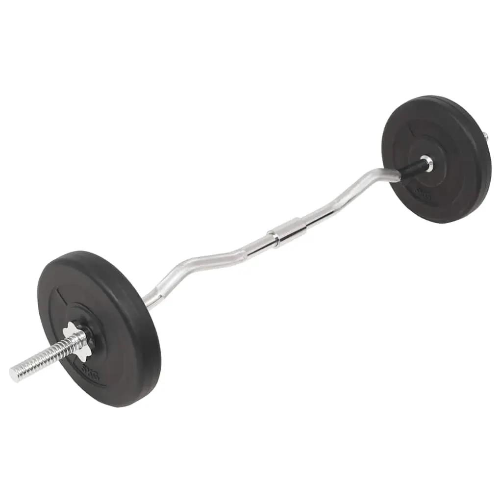 Barbell and Dumbbell Set Cement 30kg Black