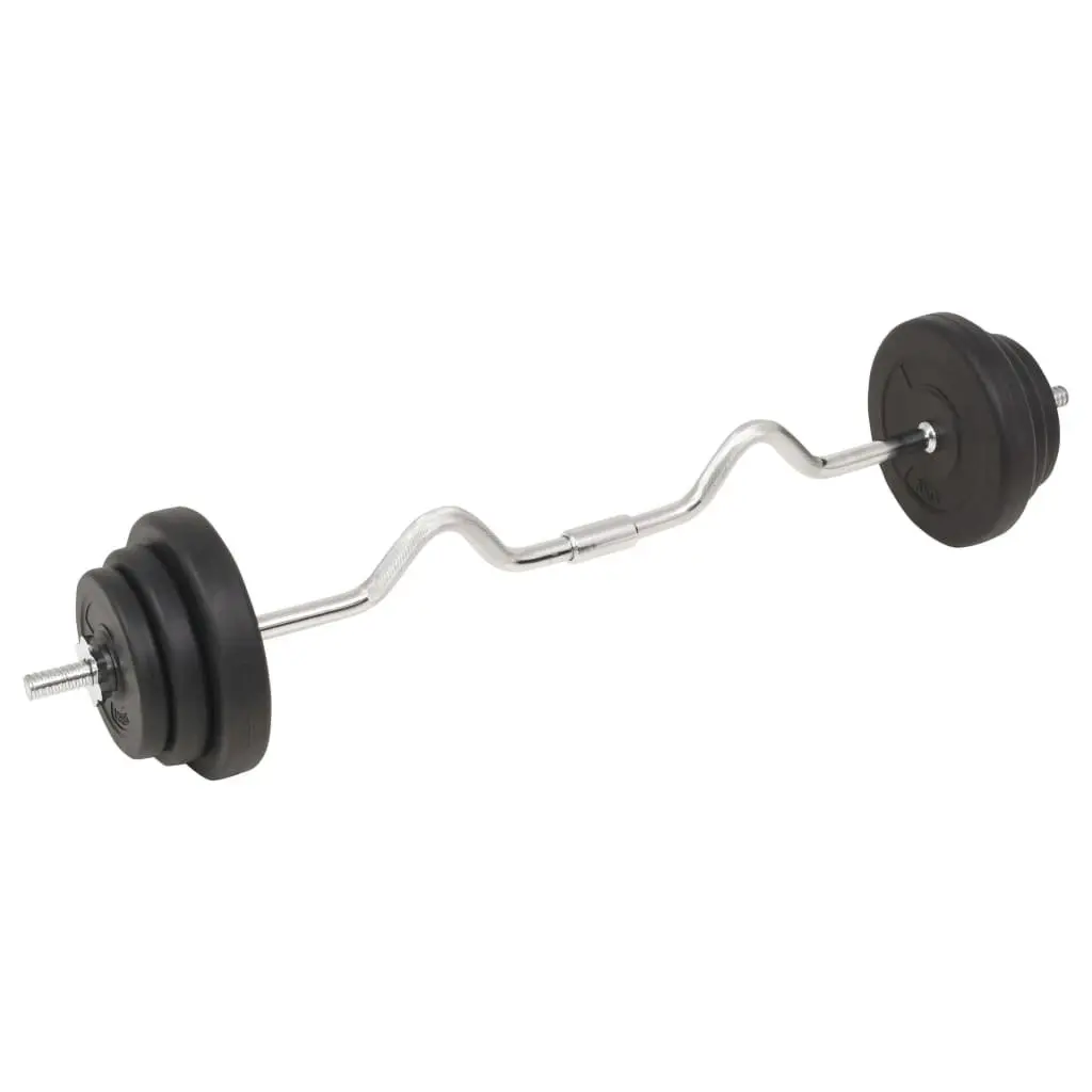 Barbell and Dumbbell Set Cement 30kg Black