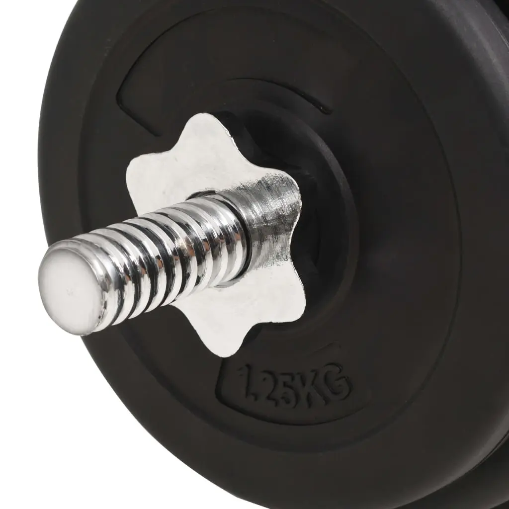 Barbell and Dumbbell Set Cement 30kg Black