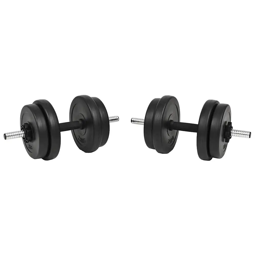 14-Piece 20kg Dumbbell Set with Spinlock Collars