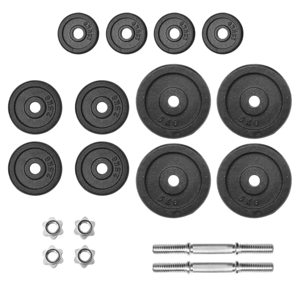 Cast Iron 40kg Dumbbell Set for Home Workouts