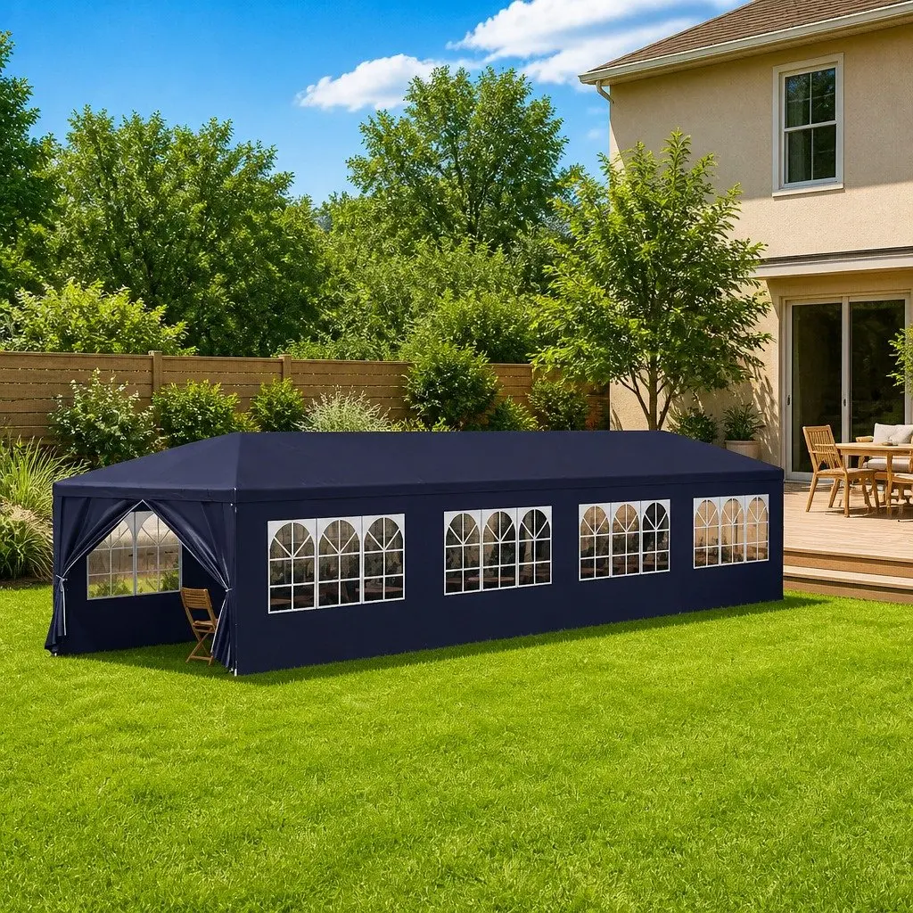 3x12m Blue Garden Marquee for Events