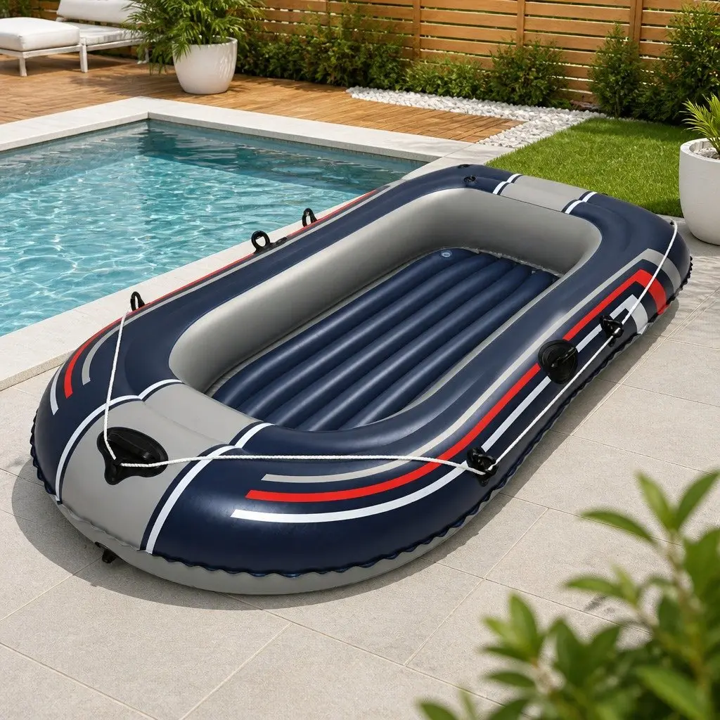 Inflatable Rowing Boat 228cm Blue for 2