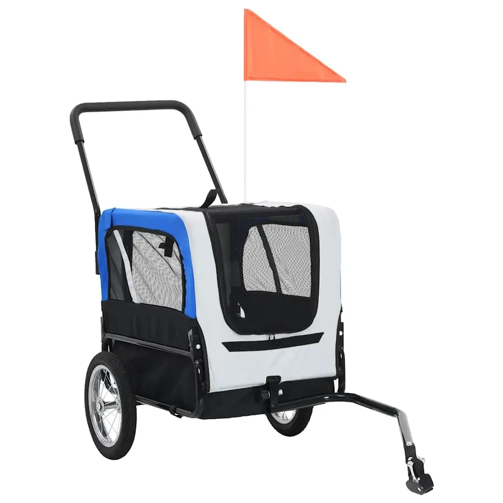 2-in-1 Pet Bike Trailer and Jogging Stroller Grey