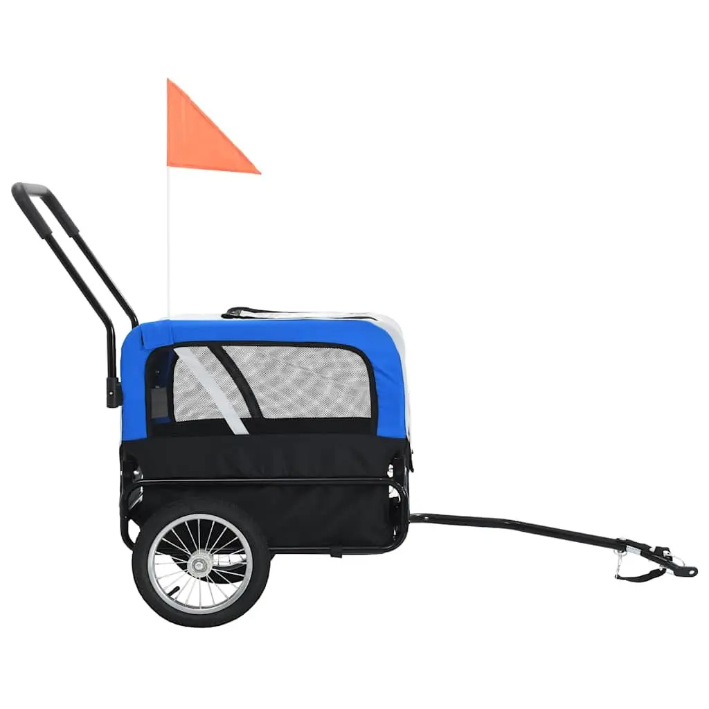 2-in-1 Pet Bike Trailer and Jogging Stroller Grey