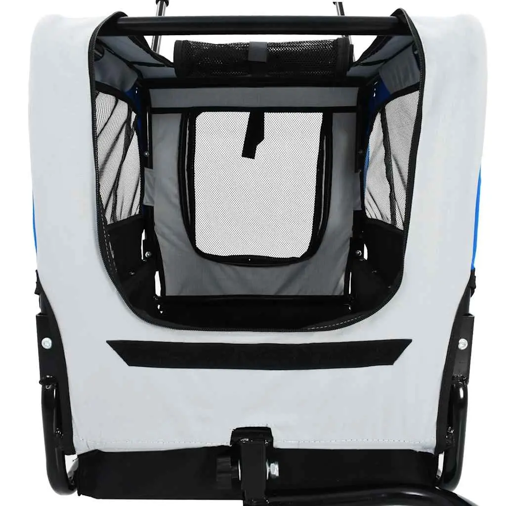 2-in-1 Pet Bike Trailer and Jogging Stroller Grey