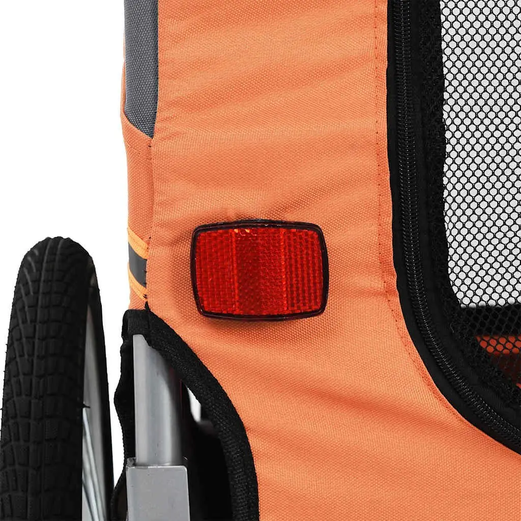 Foldable Pet Bike Trailer with Mesh Windows