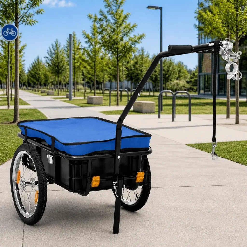 Bike Trailer Hand Wagon 155x60x83cm Steel Frame