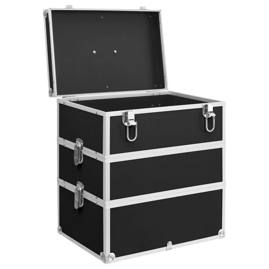 Cosmetics Organizer Black Vanity Box 37x24x40 cm