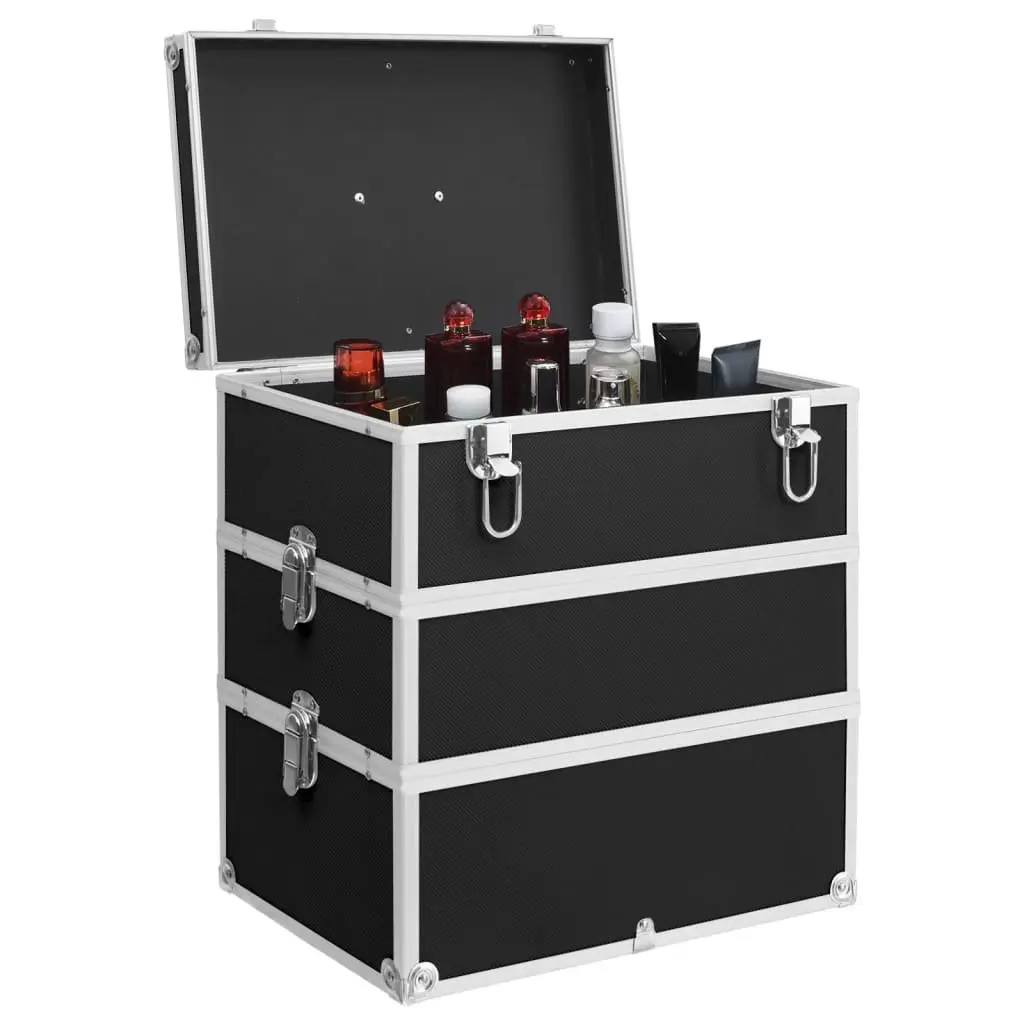 Cosmetics Organizer Black Vanity Box 37x24x40 cm