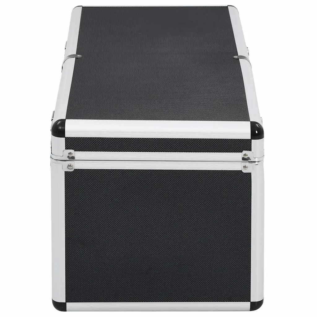 Storage Cases Wood ABS Aluminium 2 Piece Black