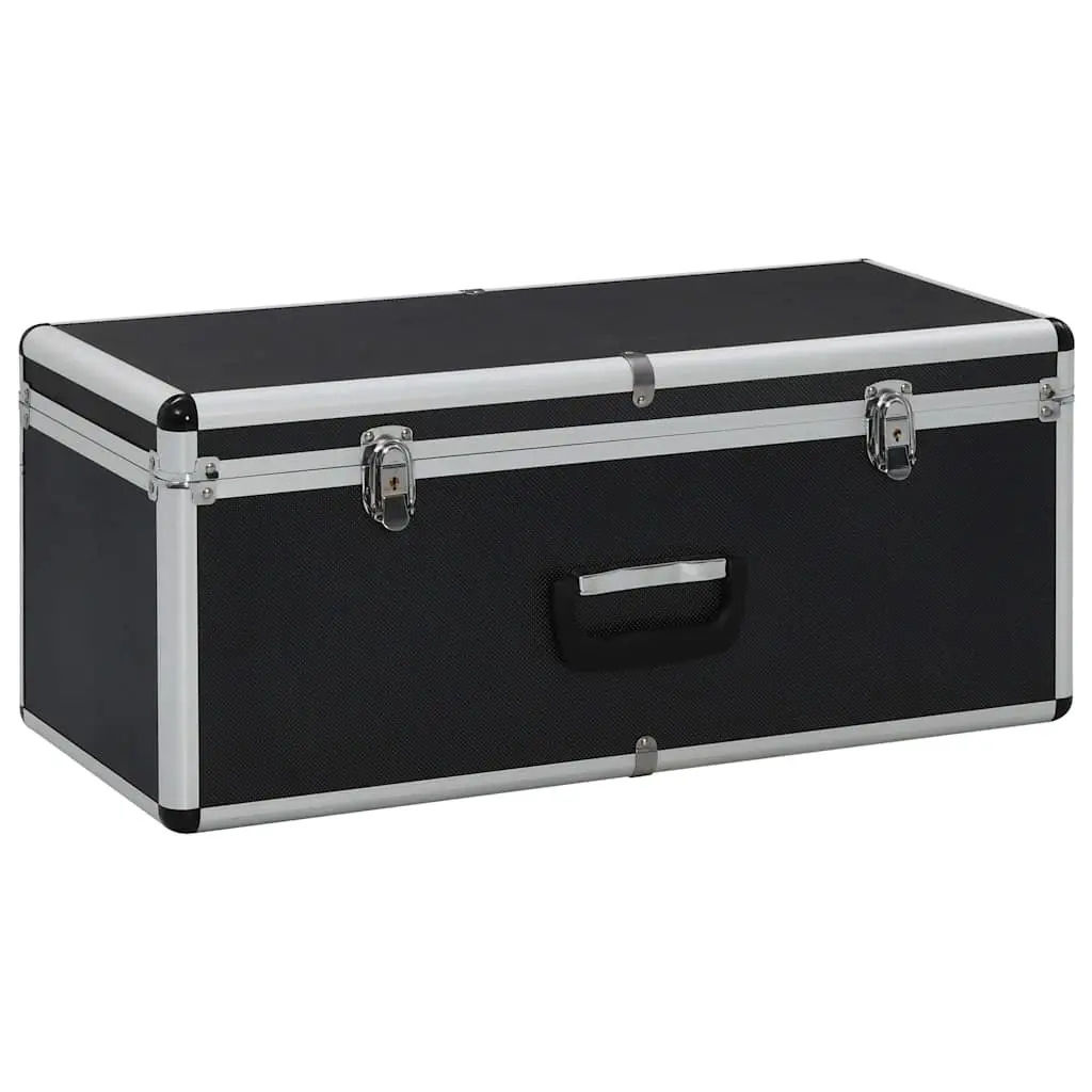 3-Piece Portable Black Aluminium Tool Storage Set
