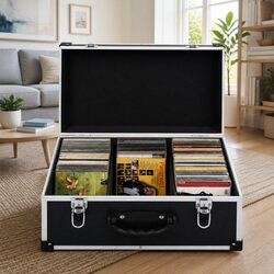 Durable CD Storage Case for 60 CDs with Aluminium Trim