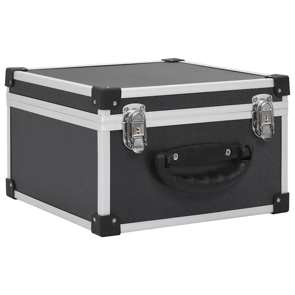 Black CD Storage Case for 40 CDs with Locks