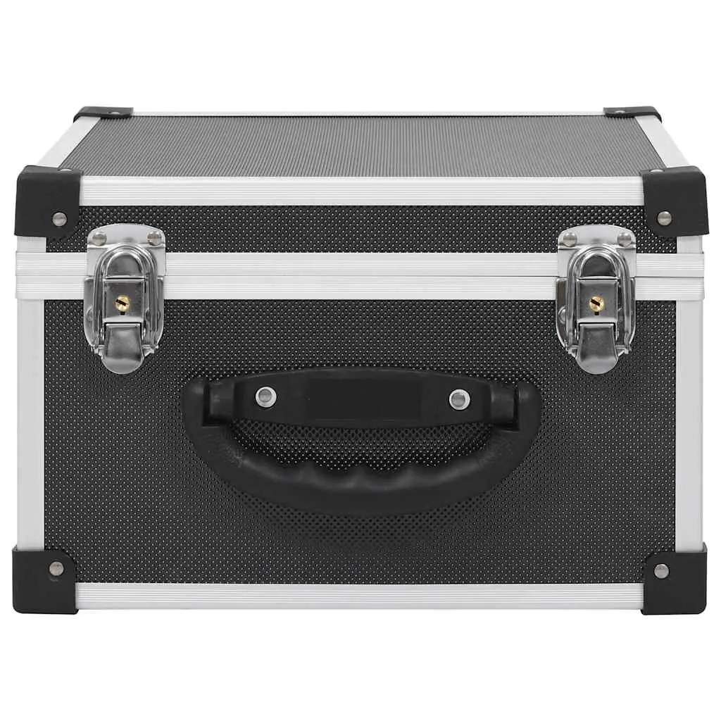 Black CD Storage Case for 40 CDs with Locks