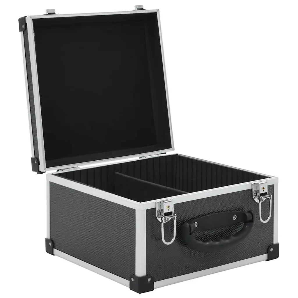 Black CD Storage Case for 40 CDs with Locks