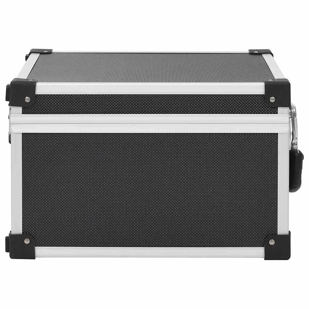 Black CD Storage Case for 40 CDs with Locks