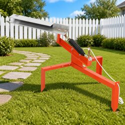 Clay Target Thrower Steel Trap Machine Adjustable Shooting Angles Family Sport
