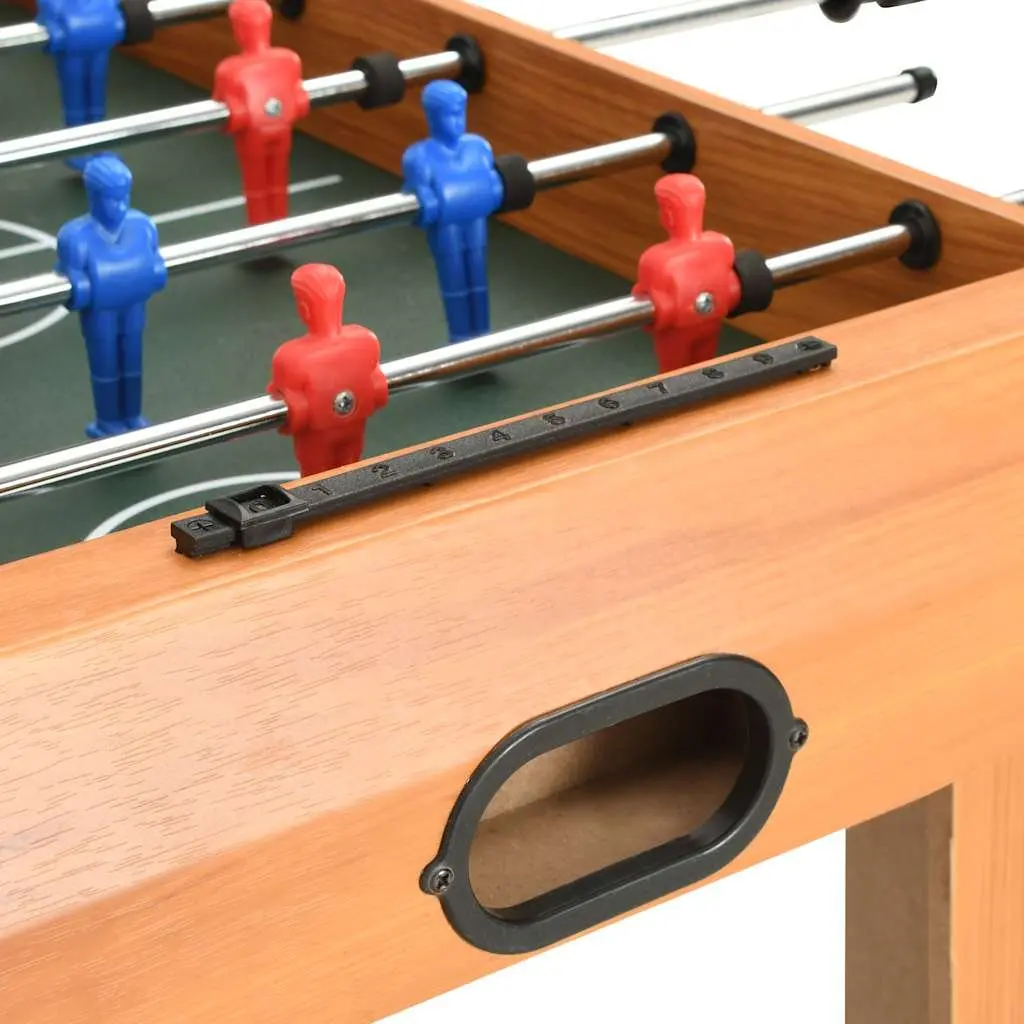 Foosball Table Brown 69x37x62cm Mini Football Game Room Indoor Sport