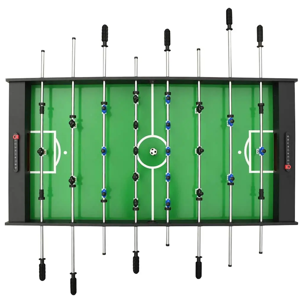 Folding Foosball Table 121cm Black Home Game Room Indoor Football Competition