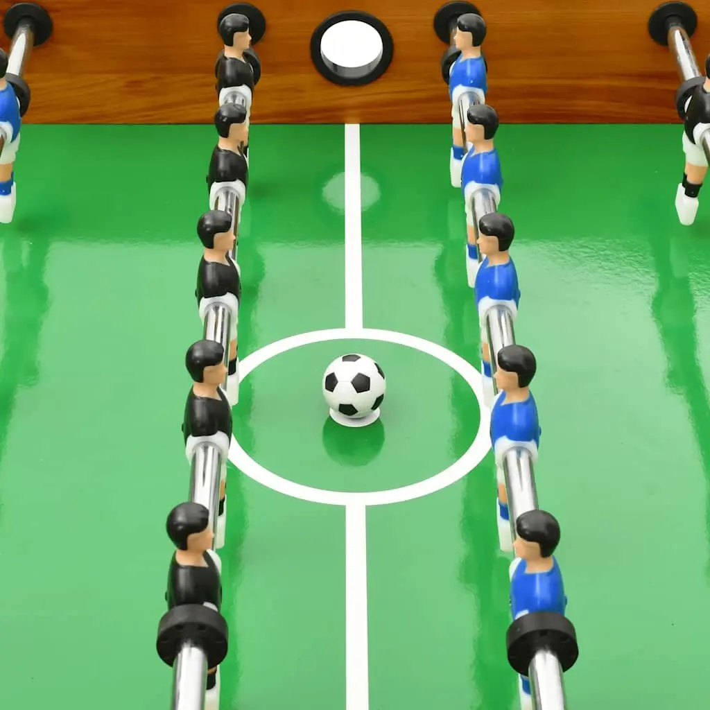 Folding Foosball Table 121cm Brown Indoor Game Room Football Soccer Competition
