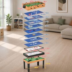 Sturdy 15-in-1 Multi Game Table for Family Fun