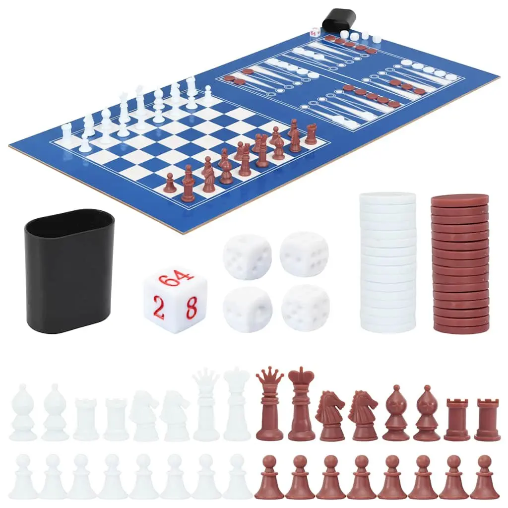 15-in-1 Multi Game Table with 15 Classic Games