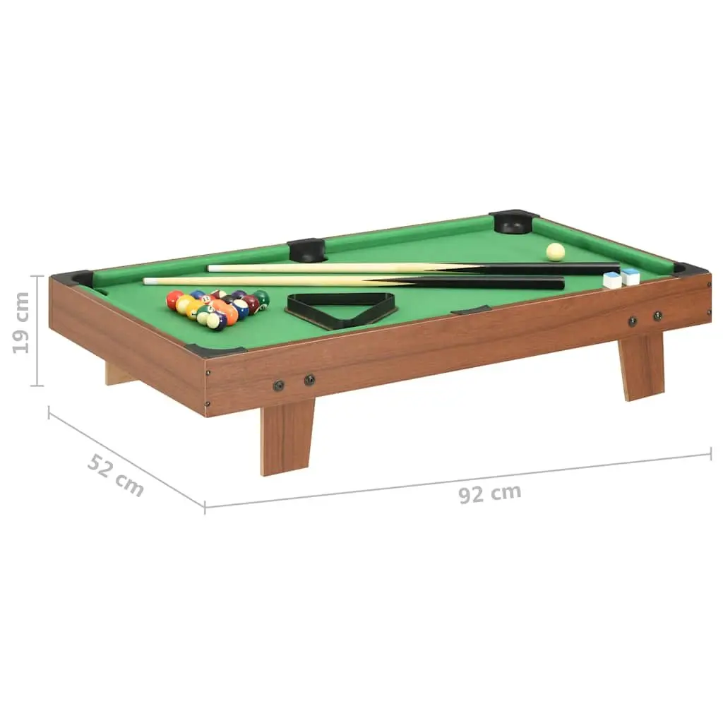 Mini Pool Table 92x52x19cm for Home Use