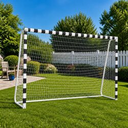 Soccer Goal 300x200x90 cm Metal Frame Net Outdoor Garden Training Playing