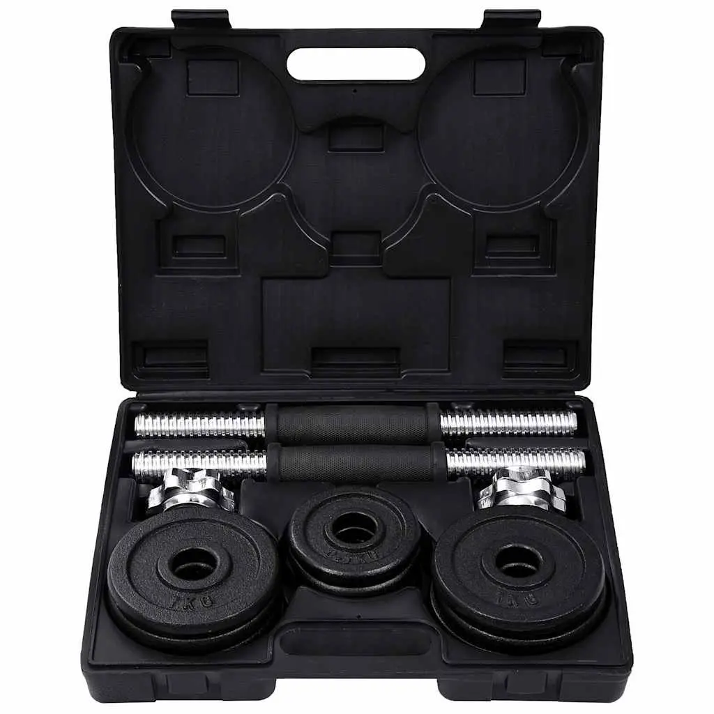 Dumbbell Set Cast Iron 15kg Black