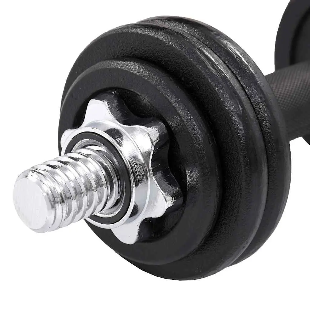 Dumbbell Set Cast Iron 15kg Black
