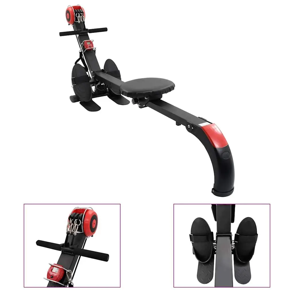 Folding Rowing Machine with Adjustable Resistance