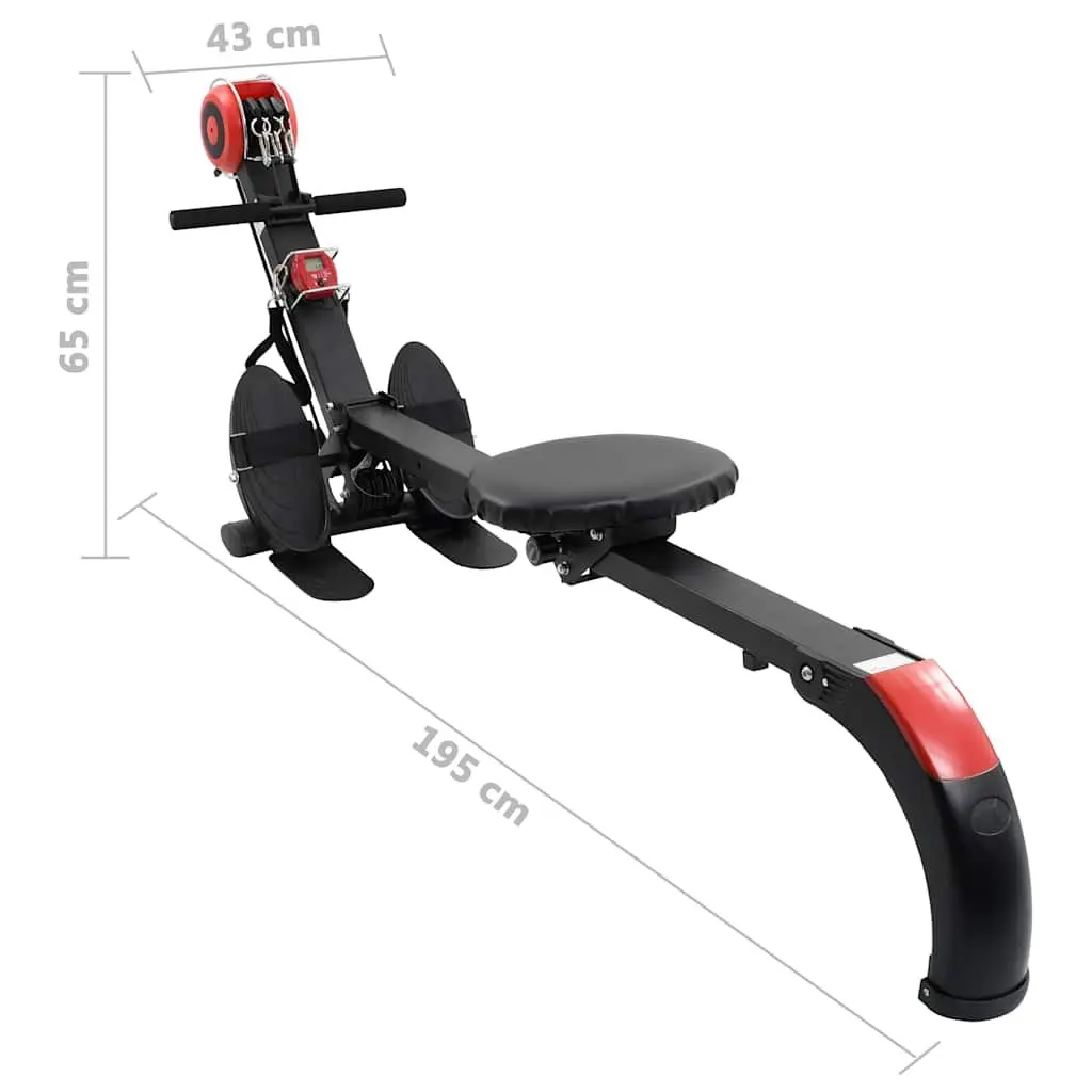 Folding Rowing Machine with Adjustable Resistance