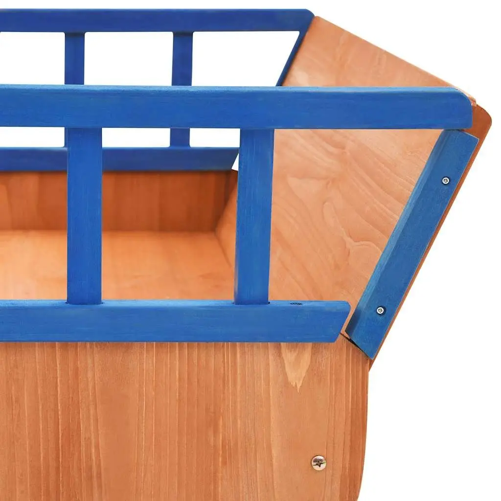 Wooden Sandbox with Pirate Ship Theme