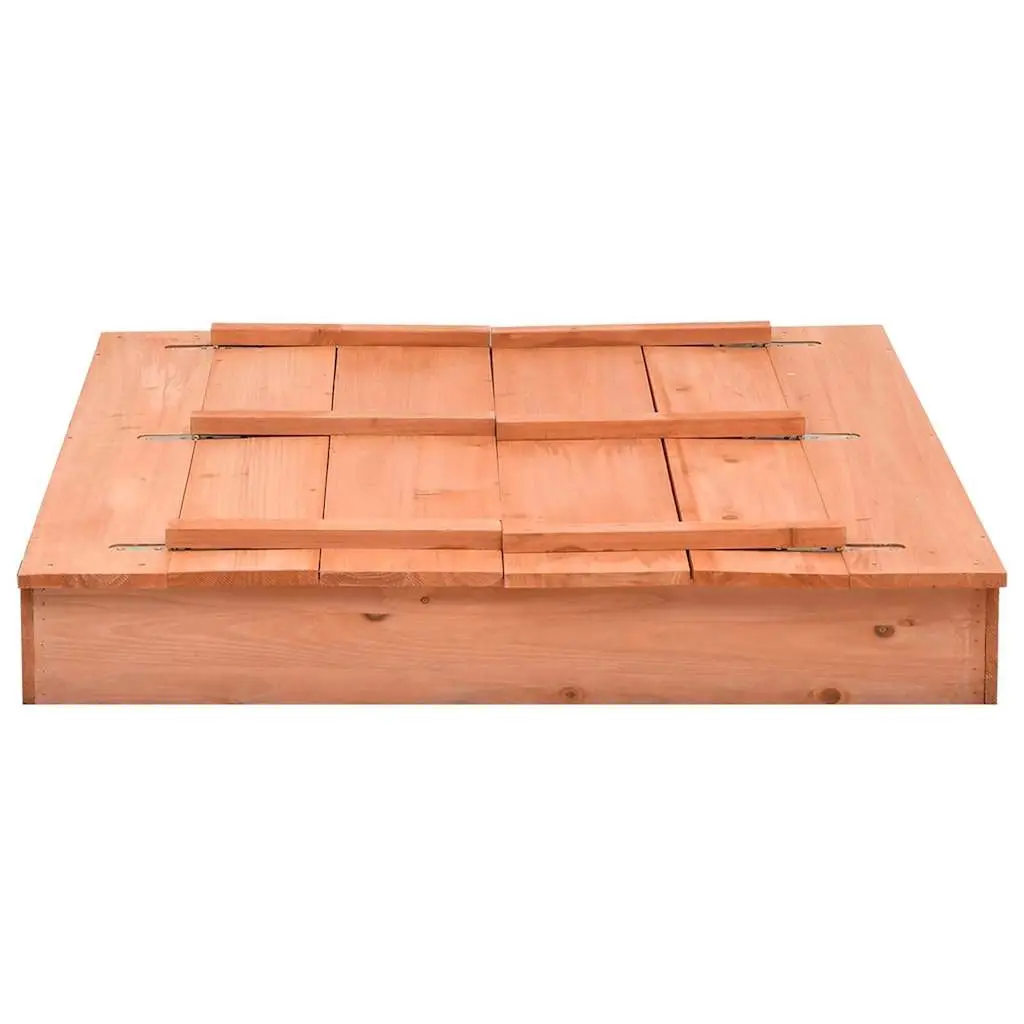 Wooden Sandbox Fir Wood 95x90x15cm Brown