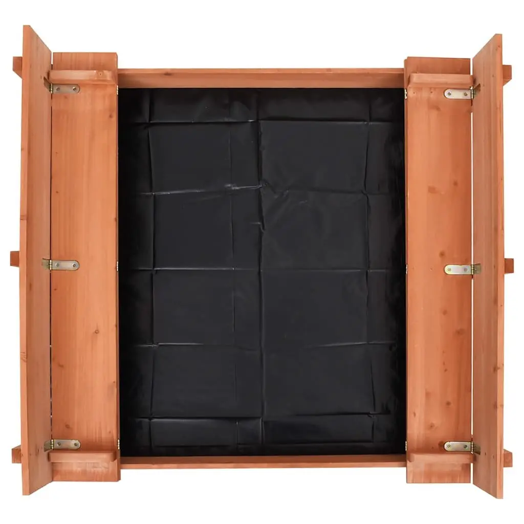 Wooden Sandbox Fir Wood 95x90x15cm Brown