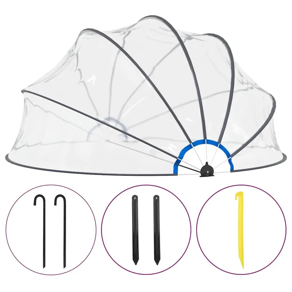 Pool Dome 440x220 cm with Transparent Cover