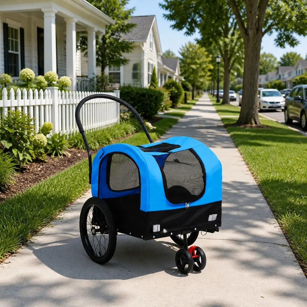 2-in-1 Pet Bike Trailer and Jogging Stroller